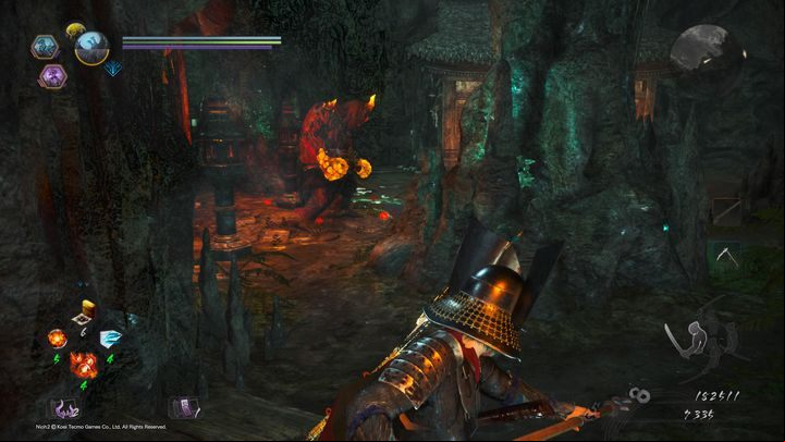 There you enter the Yokai Realm - you will encounter a large cyclops and Oni-Bi - The Hidden Monsters of Okehazama | NiOh 2 Walkthrough - Main missions - NiOh 2 Guide
