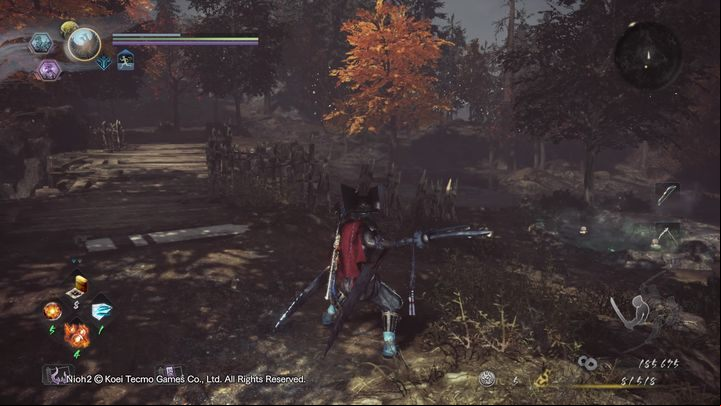 A hot spring is on the right - use it to restore health - The Mysterious One Night Castle | NiOh 2 Walkthrough - Main missions - NiOh 2 Guide