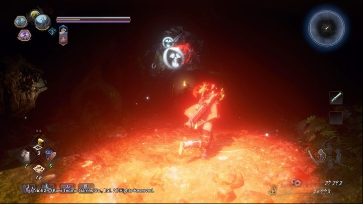 After destroying the red orb, most of the Yokai will die, and those more powerful will lose all their stamina - A Way Out | NiOh 2 Walkthrough - Main missions - NiOh 2 Guide