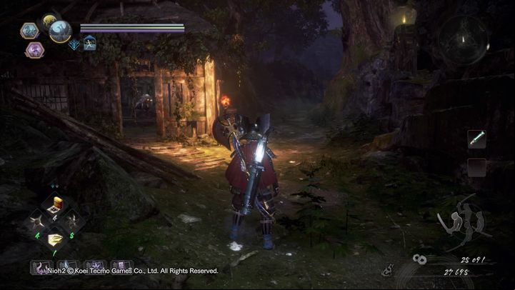 The house is inhabited by a Yamanba, but before you enter, check the left side, as there is a Gaki behind the tree - A Way Out | NiOh 2 Walkthrough - Main missions - NiOh 2 Guide