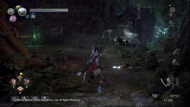 After you make it through the fence, another Mitsume Yazura will appear from the Yokai Realm - A Way Out | NiOh 2 Walkthrough - Main missions - NiOh 2 Guide