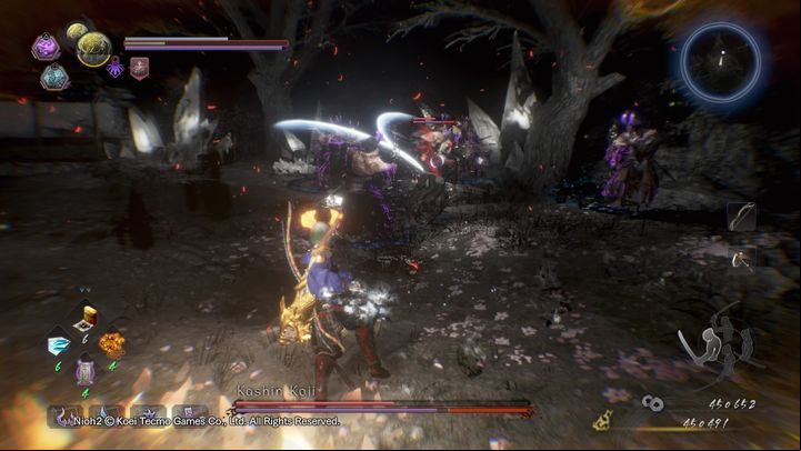 Kashin Koji can summon the Yokai land - NiOh 2: Kashin Koji boss fight walkthrough - Bosses - NiOh 2 Guide