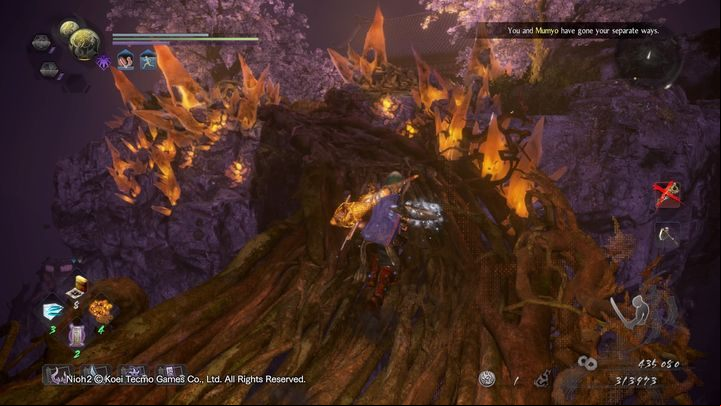 One of them is outside, while the other is near the building - NiOh 2: Cherry Blossom Viewing in Daigo walkthrough - Main missions - NiOh 2 Guide