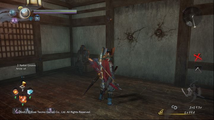 You can fight Yokai Nurikabe, but there is an easier way to defeat it - The Hollow Fortress | NiOh 2 Walkthrough - Main missions - NiOh 2 Guide
