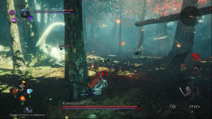 Kamaitachi is a boss who mostly relies on quick attacks with his blades and aerial attacks like e - NiOh 2: Kamaitachi | Boss fight - Bosses - NiOh 2 Guide