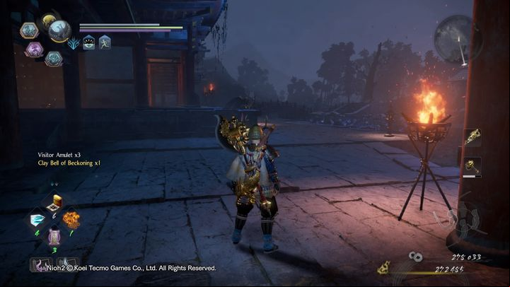 Cross the small bridge and defeat a Yokai soldier - NiOh 2: The Mausoleum of Evil walkthrough - Main missions - NiOh 2 Guide