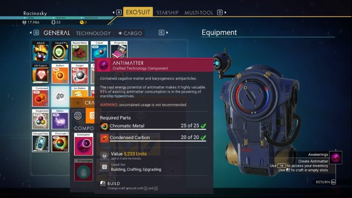 To create antimatter, you will need - No Mans Sky 2022: How to leave first system? - FAQ - No Mans Sky Game Guide