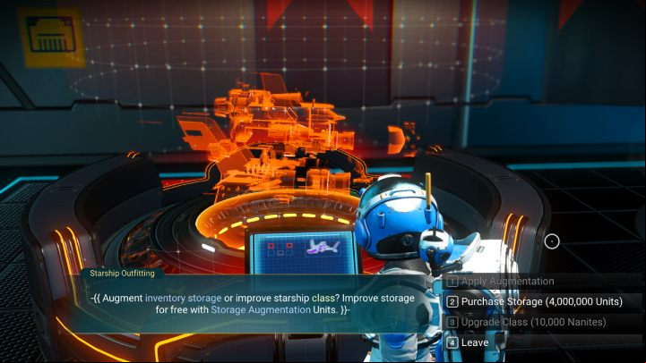 Terminal also allows you to upgrade a starship to a better class, which will increase the maximum amount of space available - No Mans Sky 2022: Ship - Upgrades - No Mans Sky Game Guide