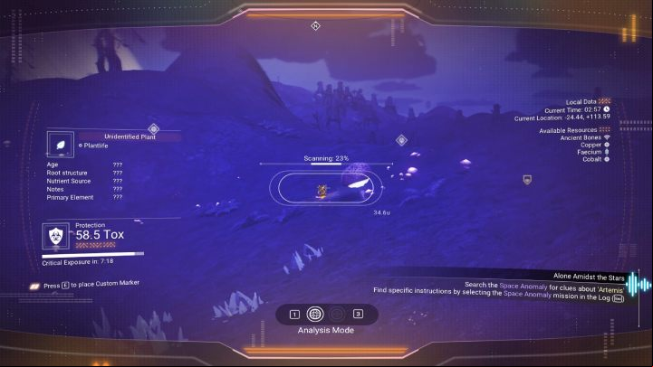 You will get familiarized with the Analysis Visor at the beginning of the game - No Mans Sky 2022: How to discover animal species? - FAQ - No Mans Sky Game Guide