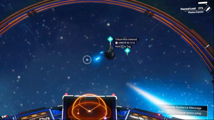 When traveling through space, it is also worth using the scanner to discover asteroids - No Mans Sky: System - exploration, pirates, asteroids - Exploration - No Mans Sky Game Guide