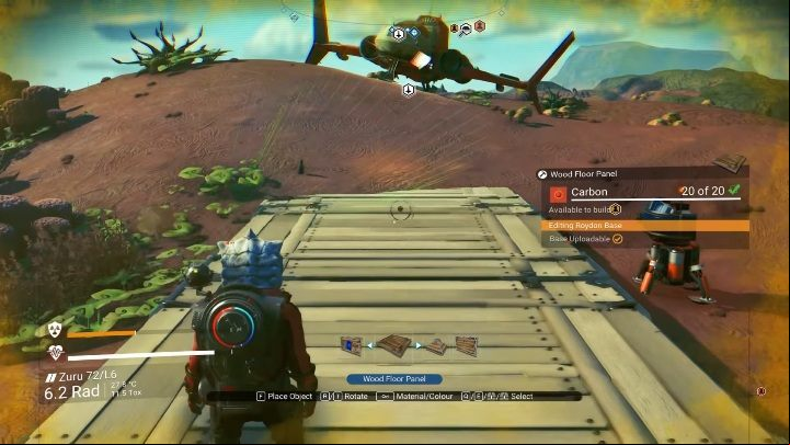Once you have set up your computer, you can start laying around the wooden floor and walls - Building bases in No Mans Sky NEXT - Basic information - No Mans Sky Game Guide