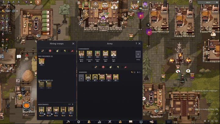 The upper part of the window shows your lords, who can lead the army - Norland: How to recruit guards? - FAQ - Norland Guide