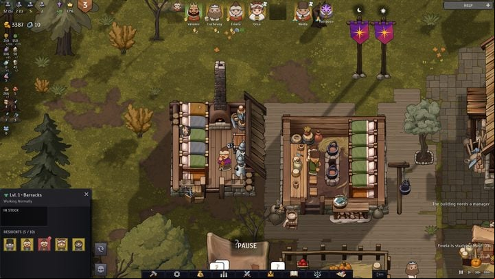 Warriors don't share housing with civilians, but live in barracks - Norland: How to recruit guards? - FAQ - Norland Guide
