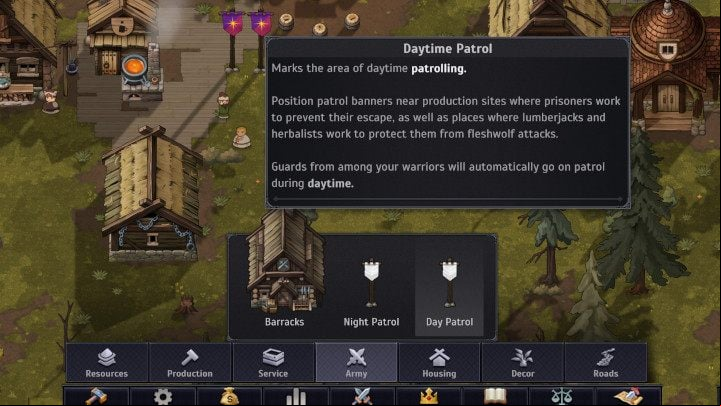 Once you have incorporated some warriors into your army and placed them in your barracks, you can start organizing patrols - Norland: How to recruit guards? - FAQ - Norland Guide