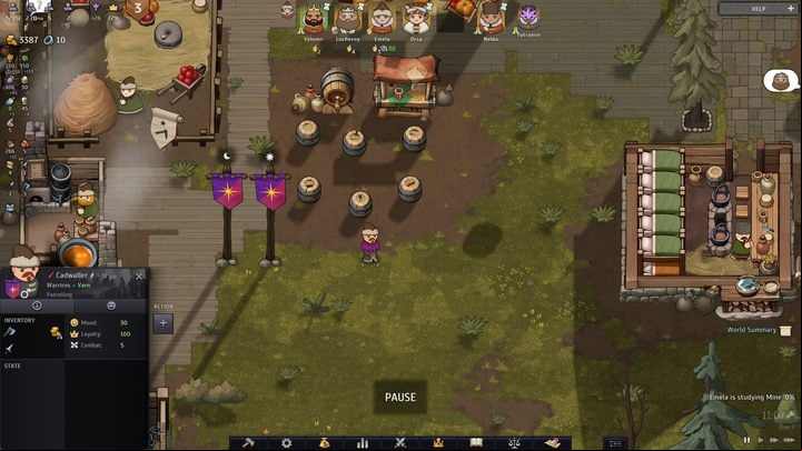 Once you have placed the patrol posts, random warriors from the barracks will go on patrol at an appropriate hour - Norland: How to recruit guards? - FAQ - Norland Guide