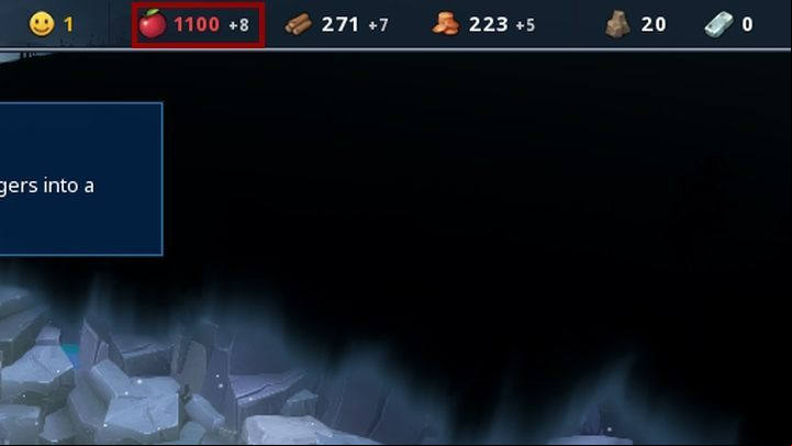After achieving the maximum quantity of stored food, the indicator will change. - Food | Game Mechanics - Game Mechanics - Northgard Game Game Guide
