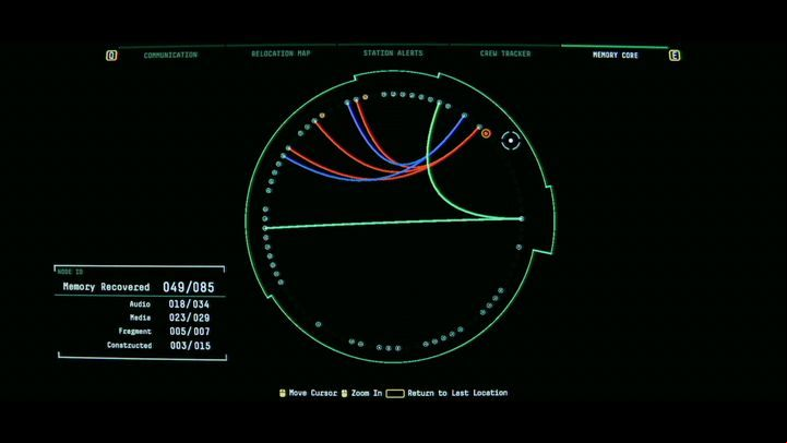 Go to SAMs memory and click on the blinking point - Observation: Second space walk, transmitting the message - walkthrough, level 5 - Walkthrough - Observation Guide