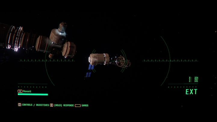 Find the detached station module (near EAS-10) and drive inside - Observation: The first space walk - walkthrough, level 3 - Walkthrough - Observation Guide