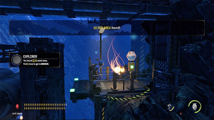 Platinum badge requirements: Find 4 Secret Areas - Oddworld Soulstorm: Badges (challenges), the Mines - list, walkthrough - 11: The Mines - Oddworld Soulstorm Guide
