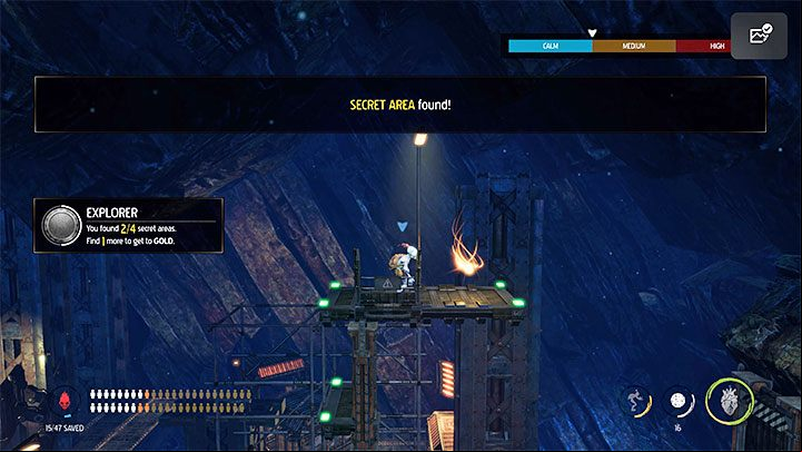 At the new location, keep an eye on the scanners and the sleeping Slig - Oddworld Soulstorm: Find a Way to Level 3, the Mines - walkthrough - 11: The Mines - Oddworld Soulstorm Guide