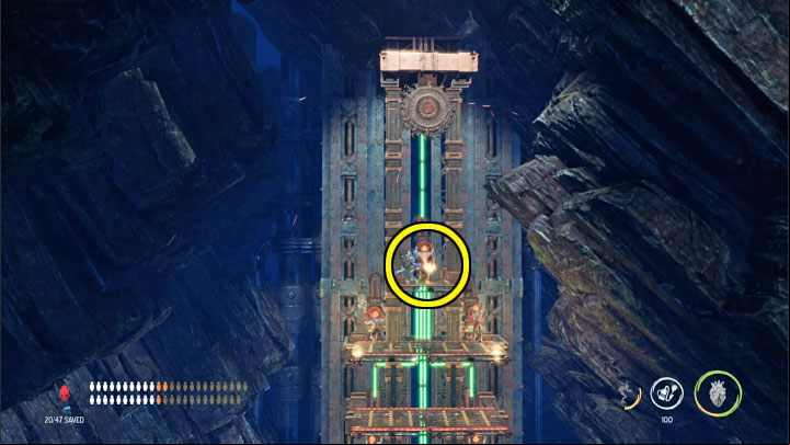 Do not recruit Mudokons from the tower too quickly - Oddworld Soulstorm: Find a Way to Level 3, the Mines - walkthrough - 11: The Mines - Oddworld Soulstorm Guide