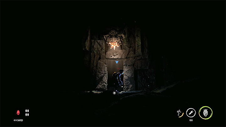 We continue the crossing ing to rely on safe jumps - Oddworld Soulstorm: Meeting with the Keeper, the Sanctum - guide, walkthrough description - 12: The Sanctum - Oddworld Soulstorm Guide