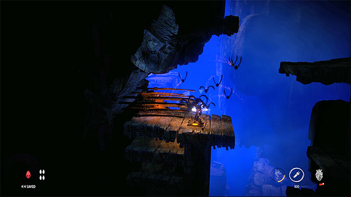 After meeting Keeper, you will start exploring the second, much more difficult part of the catacombs - Oddworld Soulstorm: Finding Fragons Eye, The Sanctum - walkthrough - 12: The Sanctum - Oddworld Soulstorm Guide