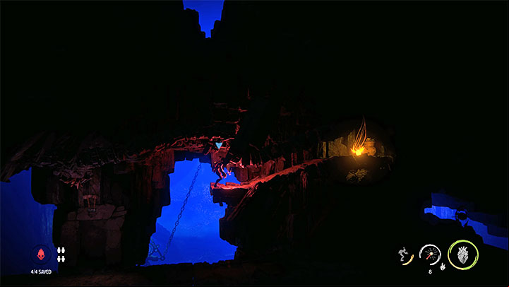 Go to the upper right age, shown in a short cut-scene - Oddworld Soulstorm: Finding Fragons Eye, The Sanctum - walkthrough - 12: The Sanctum - Oddworld Soulstorm Guide