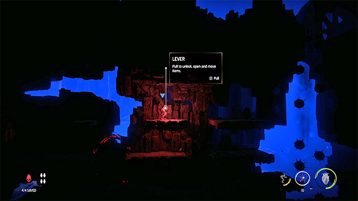 Go back left and use the previously inaccessible upper left age - Oddworld Soulstorm: Finding Fragons Eye, The Sanctum - walkthrough - 12: The Sanctum - Oddworld Soulstorm Guide