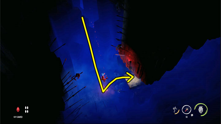 After reaching the larger left shelf, Abe must perform the so-called - Oddworld Soulstorm: Finding Fragons Eye, The Sanctum - walkthrough - 12: The Sanctum - Oddworld Soulstorm Guide