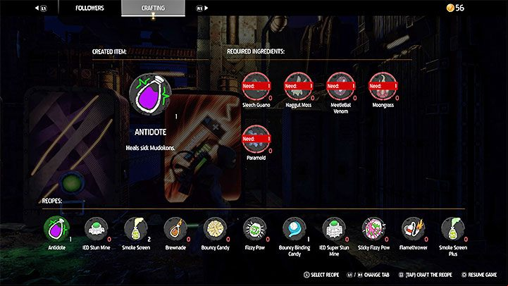 This is a unique gadget that only needs to be crafted once during the entire game - Oddworld Soulstorm: Gadgets - full list - Basics - Oddworld Soulstorm Guide