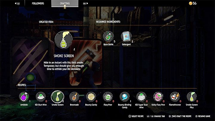 Required crafting components: Brew Bottle, Detergent - Oddworld Soulstorm: Gadgets - full list - Basics - Oddworld Soulstorm Guide