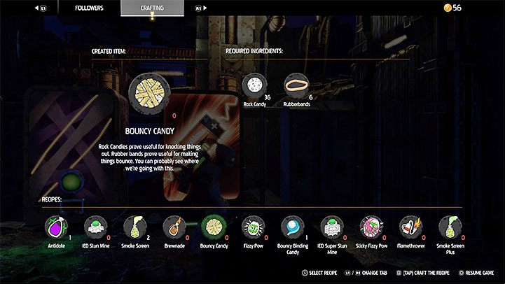 Required crafting components: Rock Candy, Rubberbands - Oddworld Soulstorm: Gadgets - full list - Basics - Oddworld Soulstorm Guide
