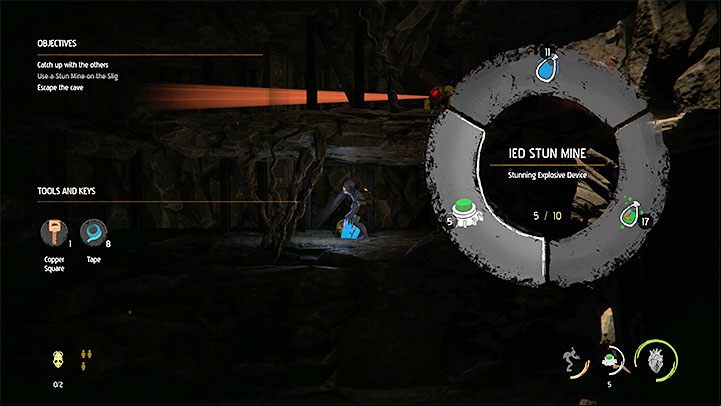 IED Stun Mines - we can put them on paths frequented by Sligs - Oddworld Soulstorm: Playthrough with no kills - is it possible? - FAQ - Oddworld Soulstorm Guide