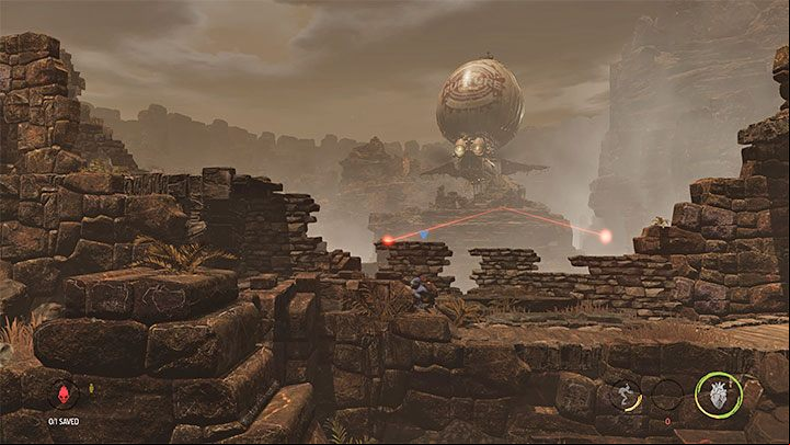 Just after the start of this sequence, we will find the first Royal Jelly secret - Oddworld Soulstorm: Escape Mollucks Blimp, The Blimp - walkthrough - 3: The Blimp - Oddworld Soulstorm Guide