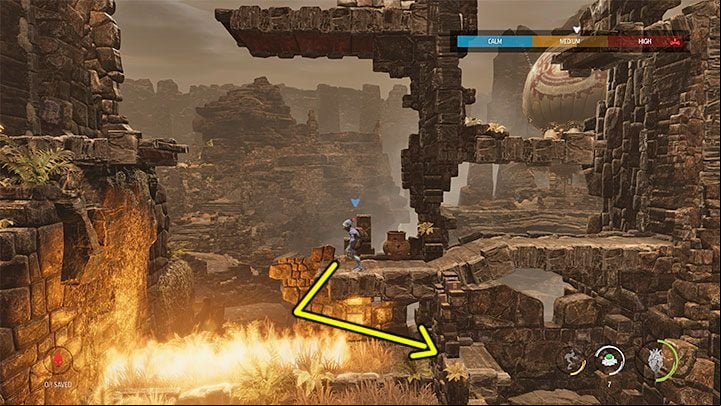 Stay on the lower level and go to the left - Oddworld Soulstorm: Escape Mollucks Blimp, The Blimp - walkthrough - 3: The Blimp - Oddworld Soulstorm Guide