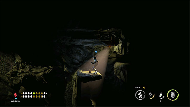 We're going left, but we're not using the bird portal yet - Oddworld Soulstorm: Crossing the valley again, Sorrow Valley - walkthrough - 5: Sorrow Valley - Oddworld Soulstorm Guide