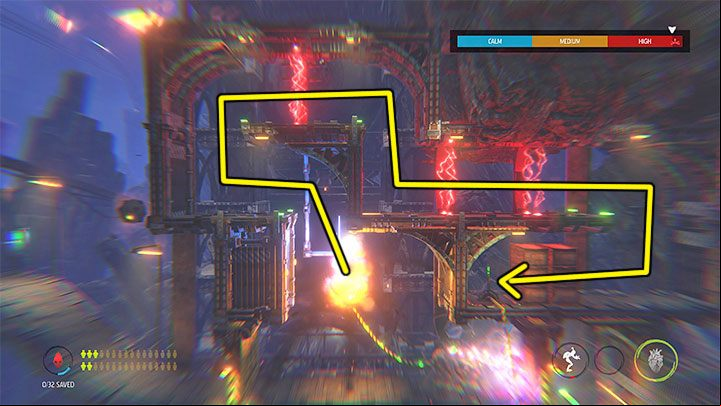 There is a recycling machine and 2 vending machines to the left of the place where the ride ended - you can buy Gum and Fizzy Pop - Oddworld Soulstorm: Bying security, Necrum - walkthrough - 10: Necrum - Oddworld Soulstorm Guide
