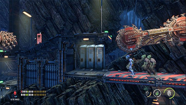 Return to the Mudokons and resume moving down the main path - Oddworld Soulstorm: Bying security, Necrum - walkthrough - 10: Necrum - Oddworld Soulstorm Guide