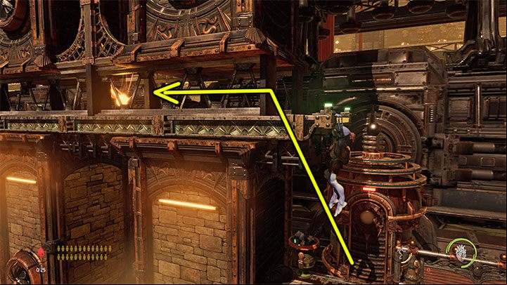 Don't go right after the mission starts - examine the area to your left first - Oddworld Soulstorm: Unlocking the platform in Workzone 1 - walkthrough - 14: Feeco Depot - Oddworld Soulstorm Guide