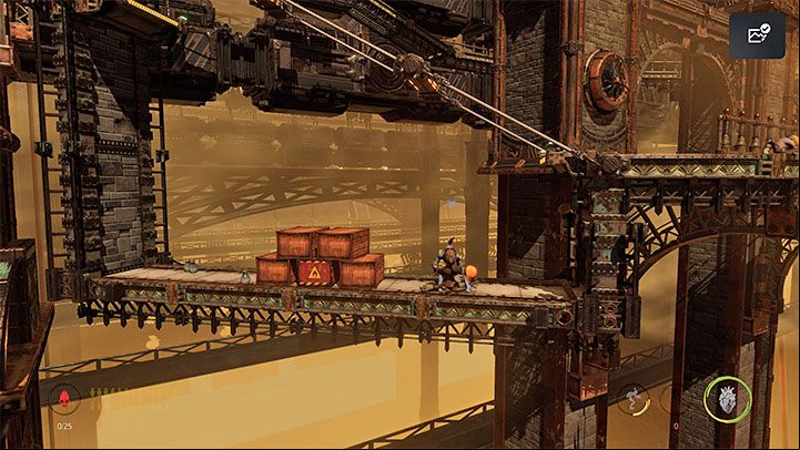 Explore the bigger secret location - Oddworld Soulstorm: Unlocking the platform in Workzone 1 - walkthrough - 14: Feeco Depot - Oddworld Soulstorm Guide