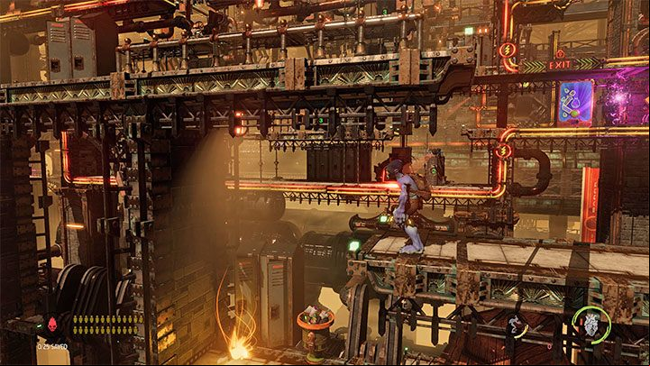 Continue your journey to the right - Oddworld Soulstorm: Unlocking the platform in Workzone 1 - walkthrough - 14: Feeco Depot - Oddworld Soulstorm Guide