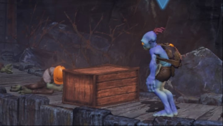 Platinum badge requirements: Destroy 100 objects - Oddworld Soulstorm: Badges (challenges), Sorrow Valley - walkthrough - 5: Sorrow Valley - Oddworld Soulstorm Guide
