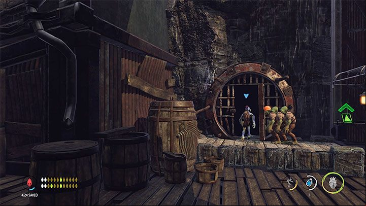 We can find this secret in the location with an elevator that can travel between three different floors - Oddworld Soulstorm: Stage 4 - all secrets, list - Oddworld Soulstorm Guide