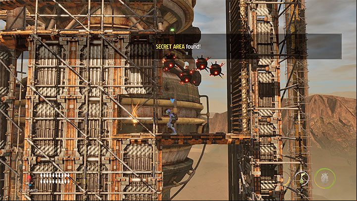 Both secrets can be found soon after using the mobile platform for the last time and reaching the base of the Fueling Tower - Oddworld Soulstorm: Stage 6 - all secrets, list - Oddworld Soulstorm Guide