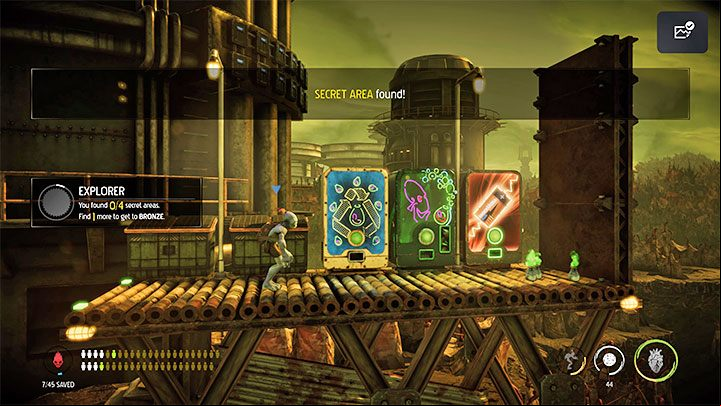 The secret area can be found just after exiting the Overlook Tower - Oddworld Soulstorm: Stage 9 - all secrets, list - Oddworld Soulstorm Guide