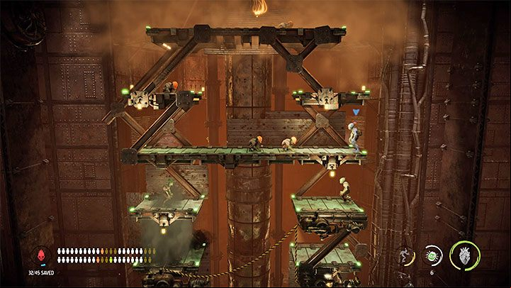 In order to get to both secrets, you will need to use the hidden age in the aforementioned Secret Area 3 - Oddworld Soulstorm: Stage 9 - all secrets, list - Oddworld Soulstorm Guide