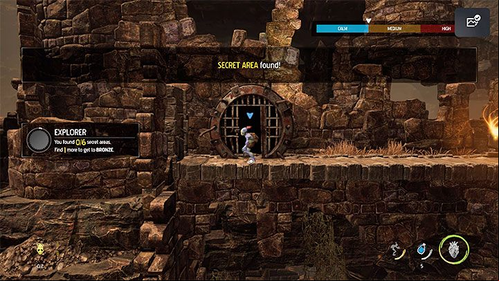 Platinum badge requirements: Find 6 Secret Areas - Oddworld Soulstorm: The Ruins - Badges (challenges), walkthrough - 2: The Ruins - Oddworld Soulstorm Guide