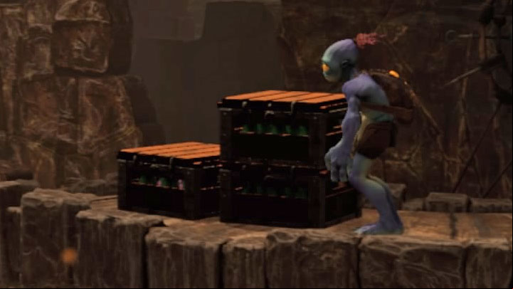 Platinum badge requirements: Destroy 35 objects - Oddworld Soulstorm: The Ruins - Badges (challenges), walkthrough - 2: The Ruins - Oddworld Soulstorm Guide