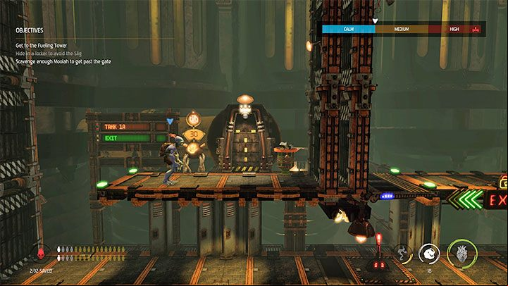 Moolah can be primarily spent at the Moolah Gate (pictured in the screenshot) - Oddworld Soulstorm: Moolah - how to earn? - FAQ - Oddworld Soulstorm Guide